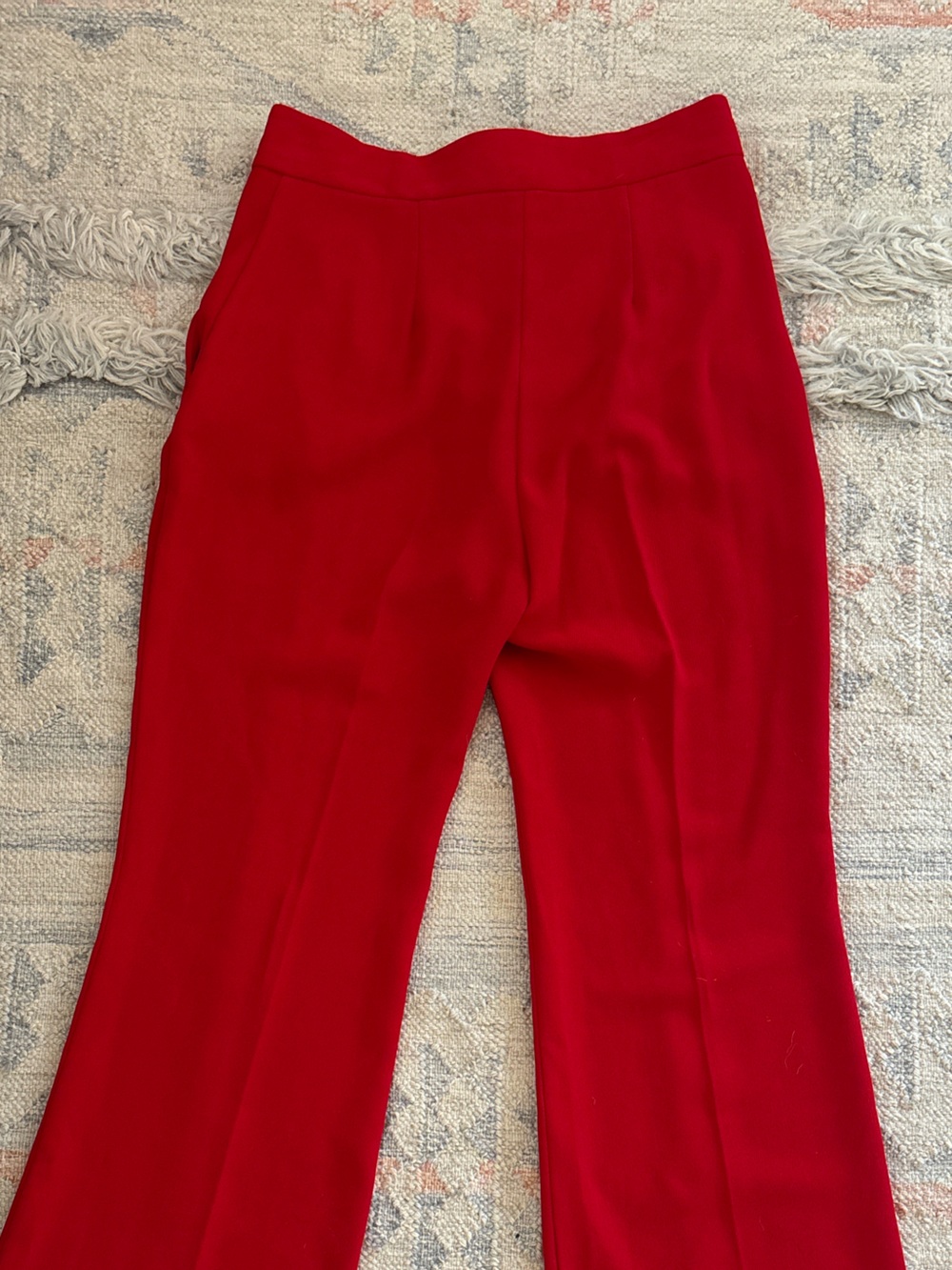 River Island Red Flare Trousers - Picture 4 of 4